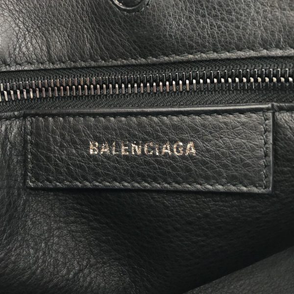 37874311 7 Balenciaga Paper A6 Leather Tote Bag Black