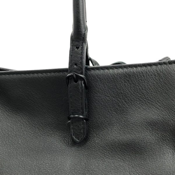 37874311 9 Balenciaga Paper A6 Leather Tote Bag Black