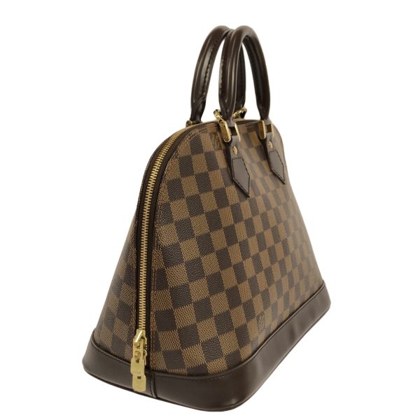 37874469 2 Louis Vuitton Alma Damier Ebene Canvas Handbag Brown