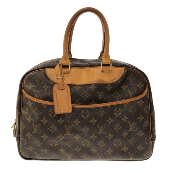 37874473 1 Louis Vuitton Deauville Monogram Canvas Handbag Brown