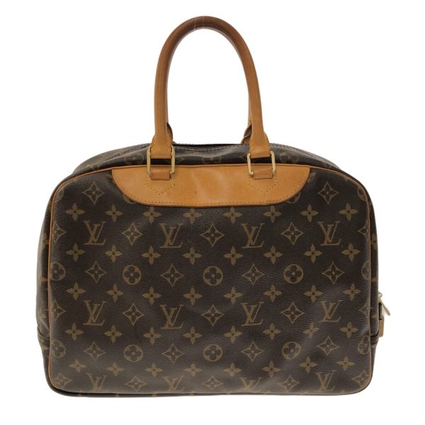 37874473 3 Louis Vuitton Deauville Monogram Canvas Handbag Brown