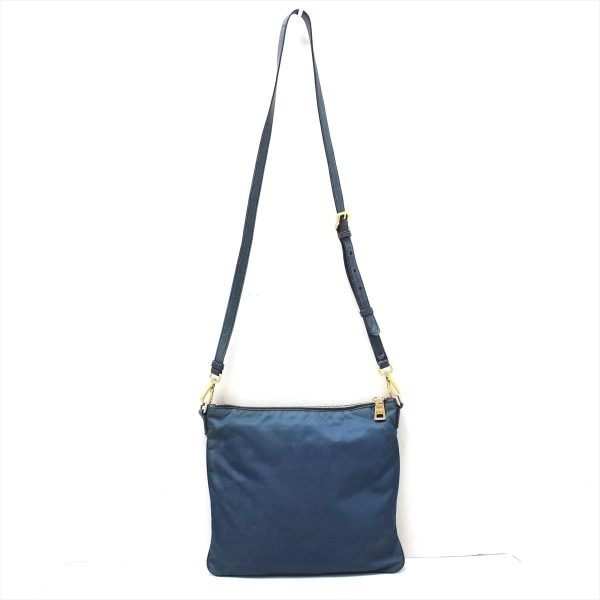 37874521 3 Prada Shoulder Bag Nylon Leather Blue Green