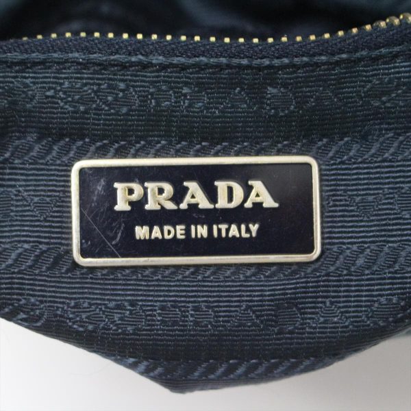 37874521 8 Prada Shoulder Bag Nylon Leather Blue Green