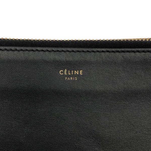 37874924 12 Celine Trio Large Crossbody Leather Shoulder Bag Black