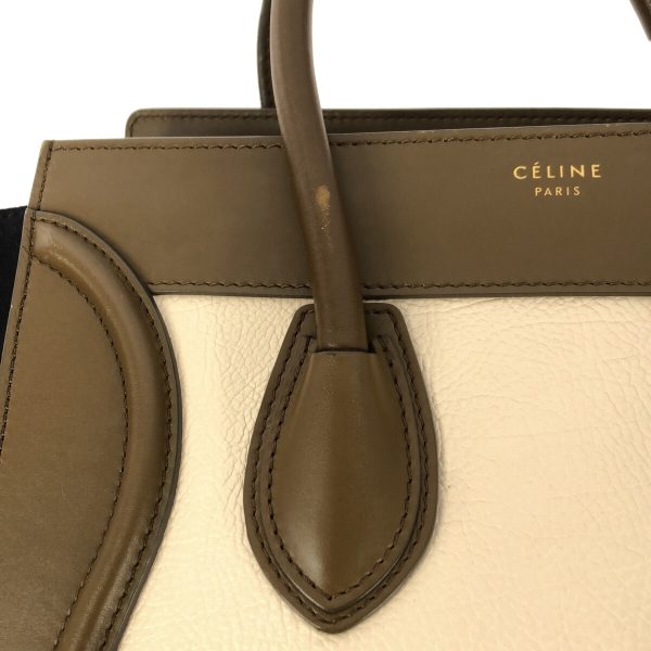 37875343 9 Celine Luggage Mini Shopper Bullhide Calf Handbag Ivory