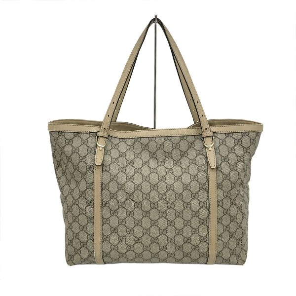 37875515 1 Gucci Gg Supreme Pvc Tote Bag Beige