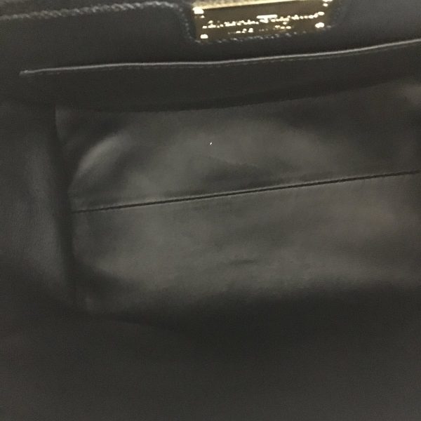 37876193 9 Salvatore Ferragamo Vara Leather Handbag Black