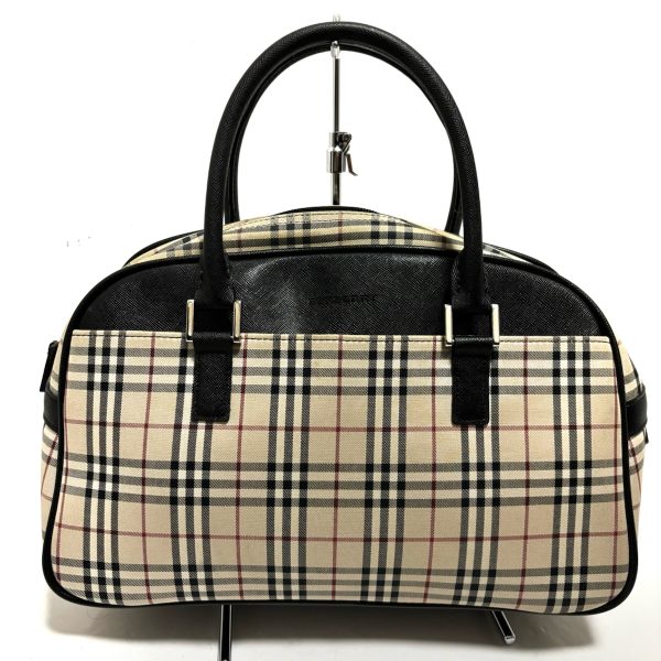 37877393 1 Burberry Handbag Check Pattern Beige x Red x Black