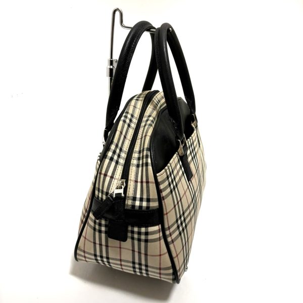 37877393 2 Burberry Handbag Check Pattern Beige x Red x Black