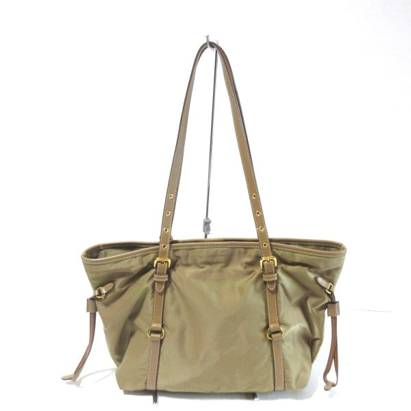 37877525 3 Prada Tote Bag Leather Beige Brown