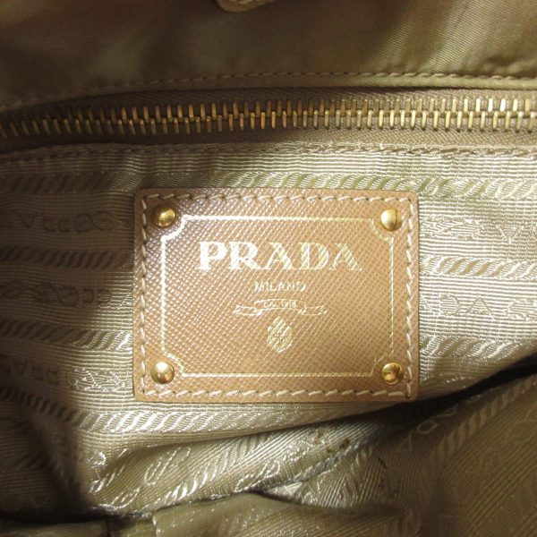 37877525 8 Prada Tote Bag Leather Beige Brown