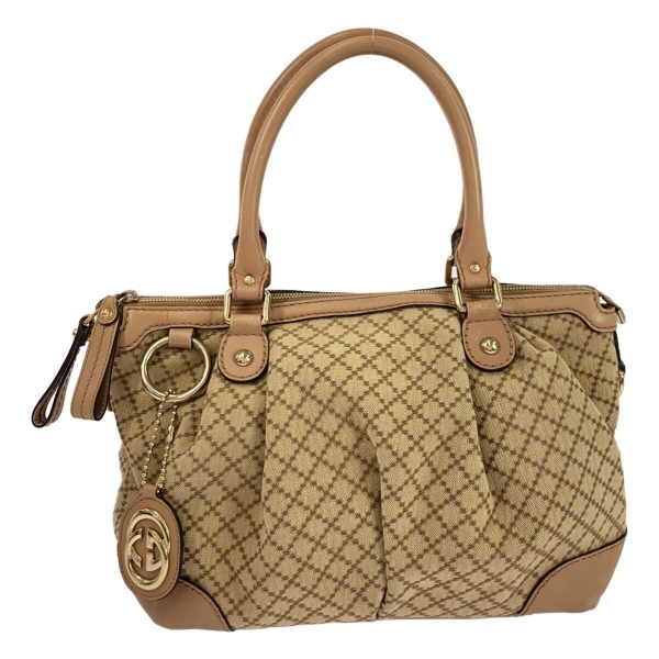 37877854 1 Gucci Sookie Diamante Jacquard Handbag Ivory