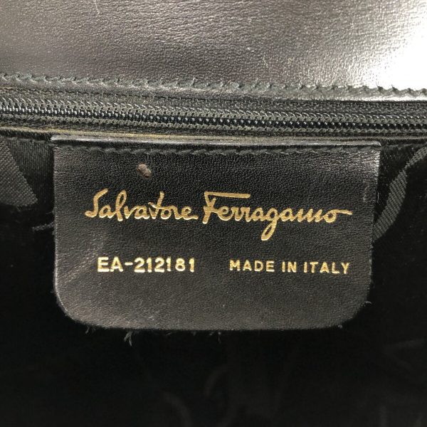 37877863 7 Salvatore Ferragamo Gancini Leather Handbag Black