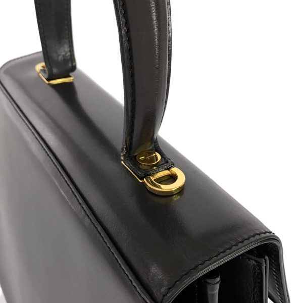 37877872 9 Salvatore Ferragamo Gancini Leather Handbag Black