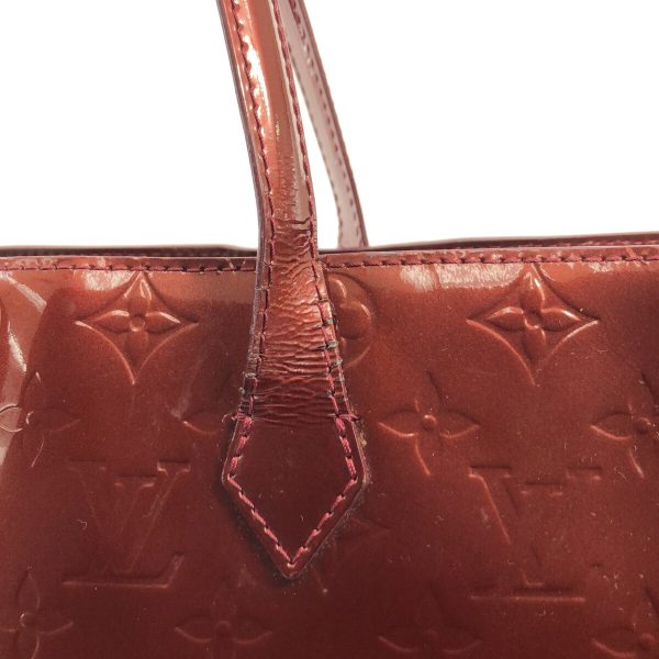 37878582 10 Louis Vuitton Wilshire GM Patent Leather Tote Bag Rouge Fauvist