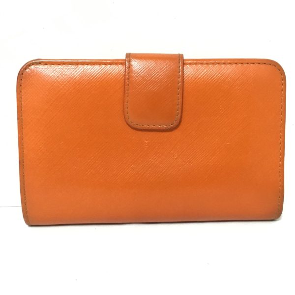 37878828 2 Salvatore Ferragamo Gancini Bifold Leather Wallet Orange