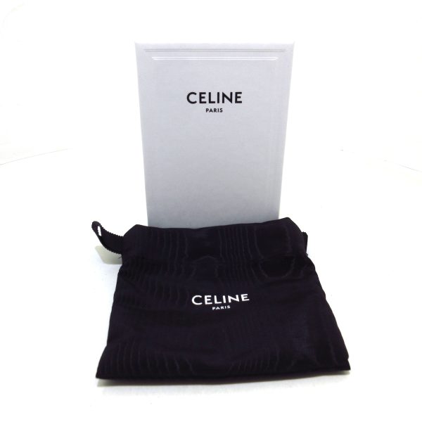 37878855 9 Celine Compact Wallet Triomphe Shiny Calf Trifold Wallet Gray