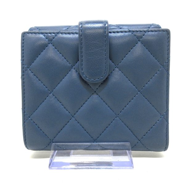 37880268 2 Chanel Matelasse Wallet Lambskin Blue