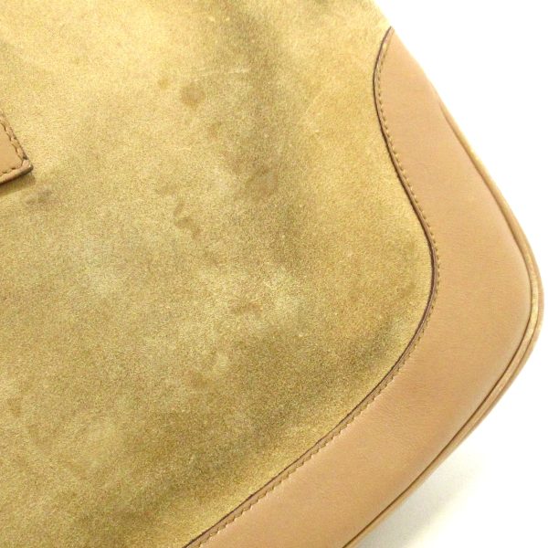 37880677 12 Gucci Jackie Suede Shoulder Bag Beige