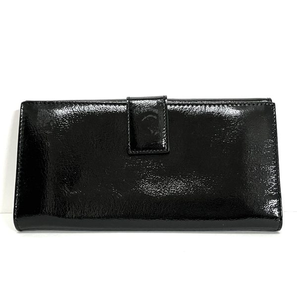 37882525 2 Salvatore Ferragamo Gancini Enamel Long Wallet Black