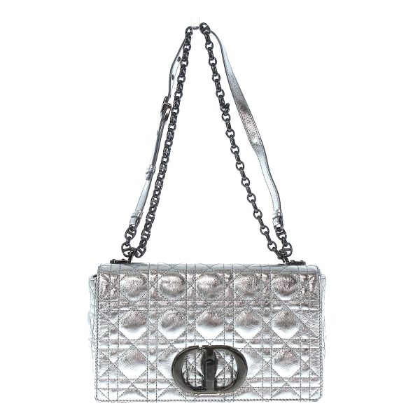 37882653 1 Dior Calo Medium Bag Silver Leather