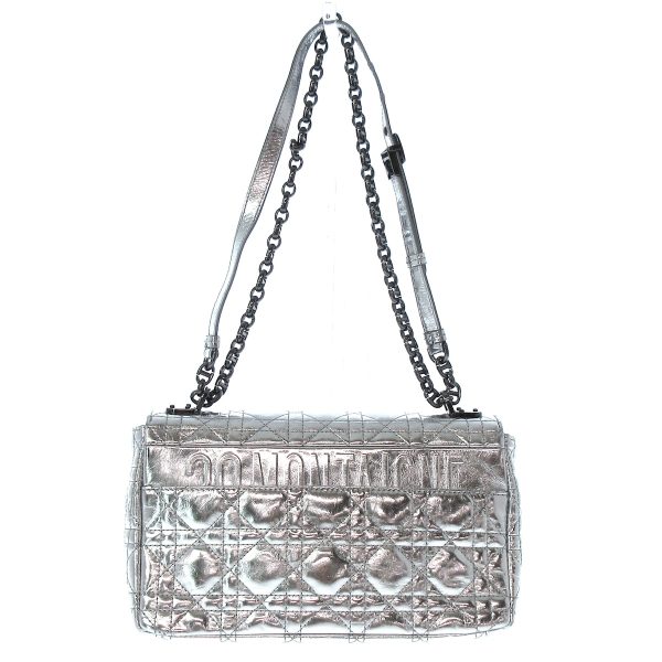 37882653 3 Dior Calo Medium Bag Silver Leather