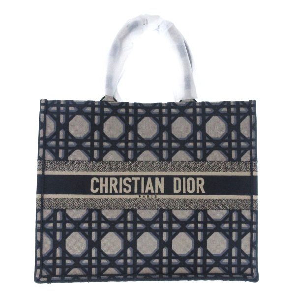 37882675 1 Dior Book Tote Large Bag Dark Navy Ivory