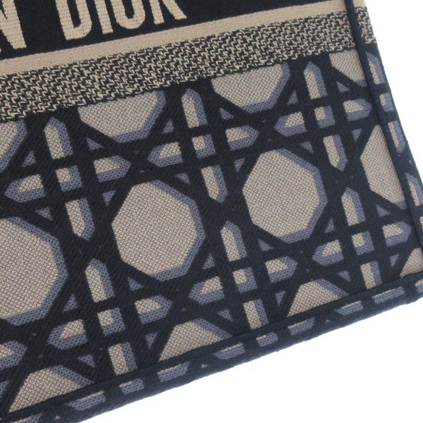 37882675 15 Dior Book Tote Large Bag Dark Navy Ivory