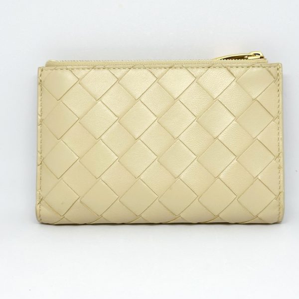 37882722 2 Bottega Veneta Maxi Intrecciato Bifold Wallet Beige Leather