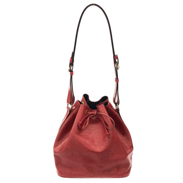 37882737 1 Louis Vuitton Petit Noe Leather Shoulder Bag Castilian Red