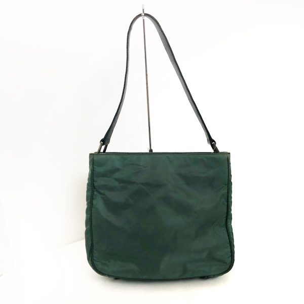 37882743 1 Prada Shoulder Bag Nylon Leather Green