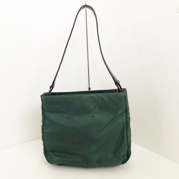 37882743 3 Prada Shoulder Bag Nylon Leather Green