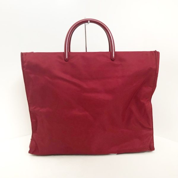 37882746 1 Prada Tote Bag Nylon Bordeaux