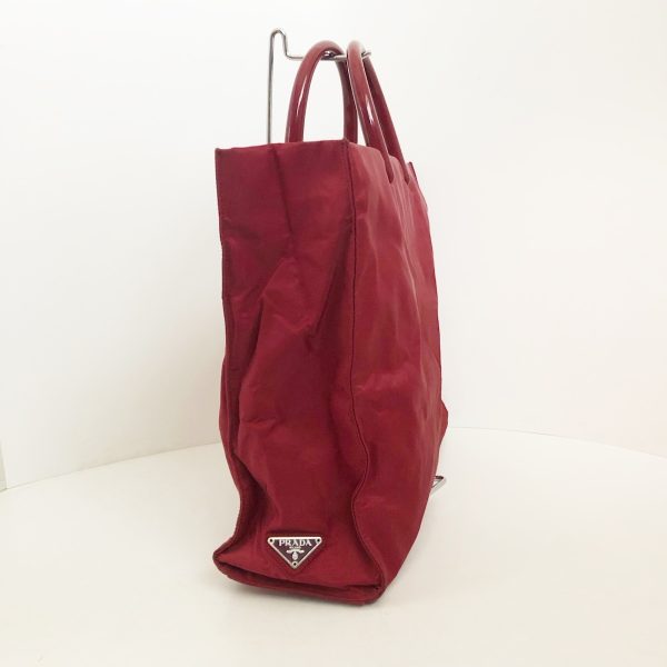 37882746 2 Prada Tote Bag Nylon Bordeaux