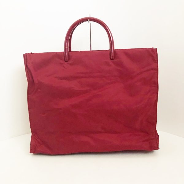 37882746 3 Prada Tote Bag Nylon Bordeaux