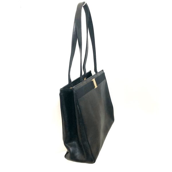 37882747 2 Salvatore Ferragamo Vara Embossed Leather Tote Bag Black