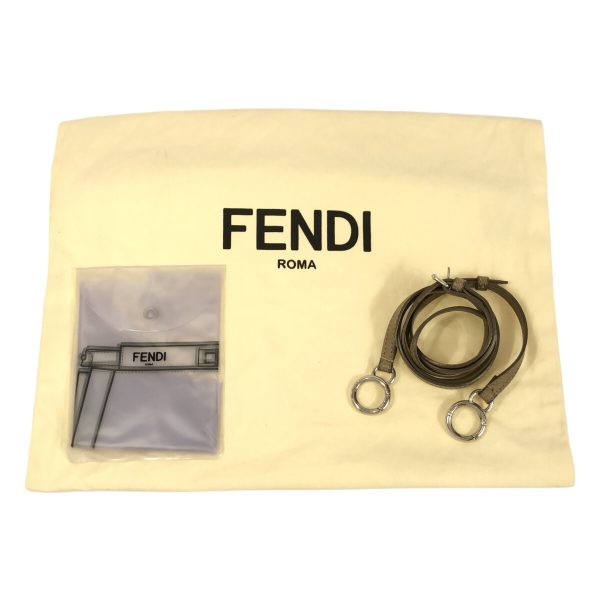 37883577 11 Fendi Handbag Leather Beige