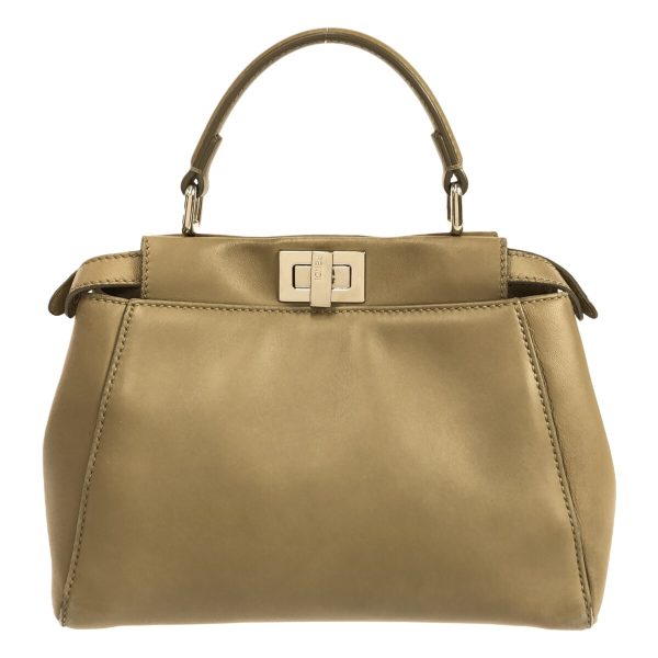 37883577 3 Fendi Handbag Leather Beige