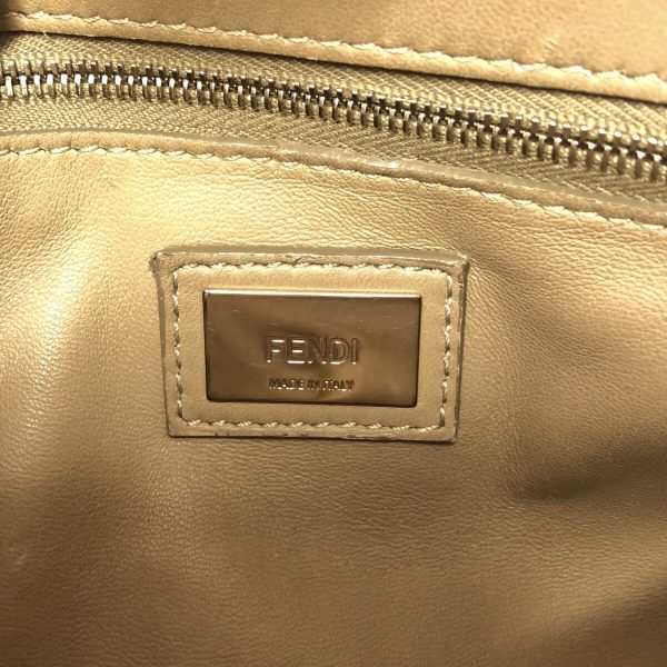 37883577 7 Fendi Handbag Leather Beige