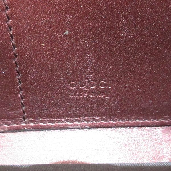 37883703 5 Gucci Lovely Shimaline Enamel Wallet Bordeaux