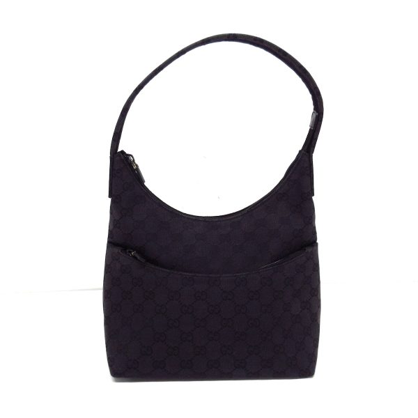 37883722 1 Gucci Gg Pattern Jacquard Shoulder Bag Black