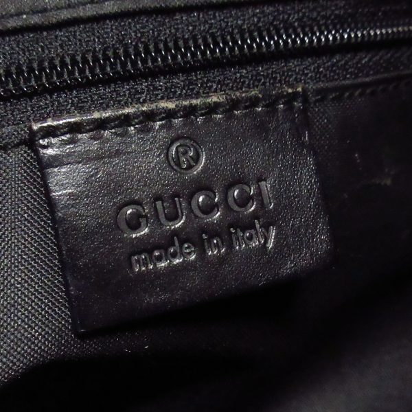 37883722 8 Gucci Gg Pattern Jacquard Shoulder Bag Black