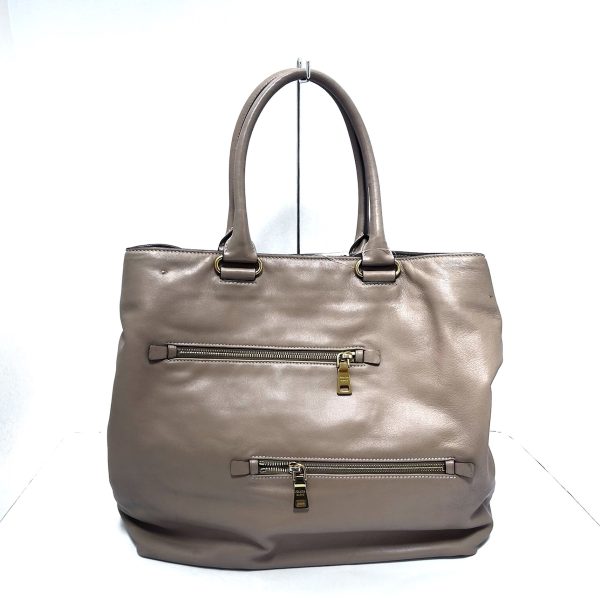 37884168 3 Prada Tote Bag Leather Light Brown