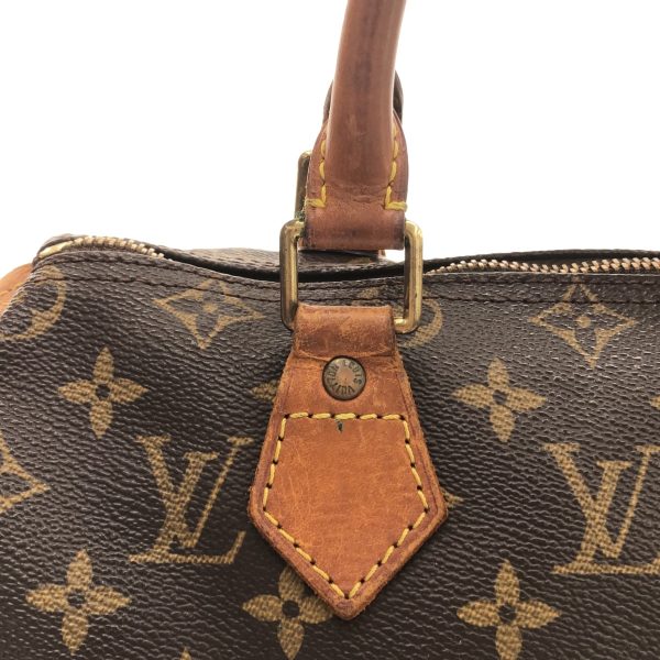 37884219 10 Louis Vuitton Speedy Monogram Canvas Handbag Brown