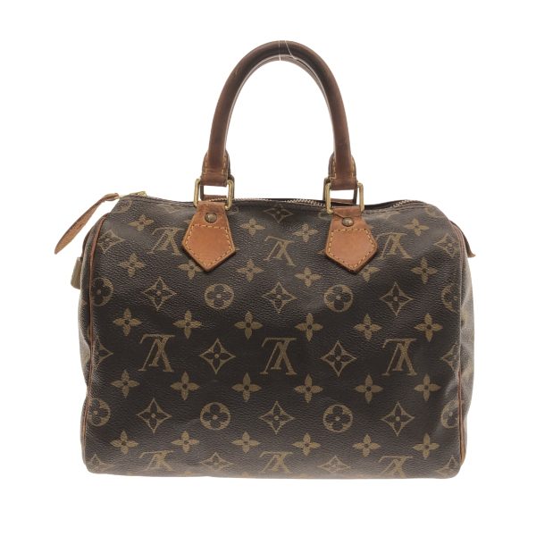 37884219 3 Louis Vuitton Speedy Monogram Canvas Handbag Brown