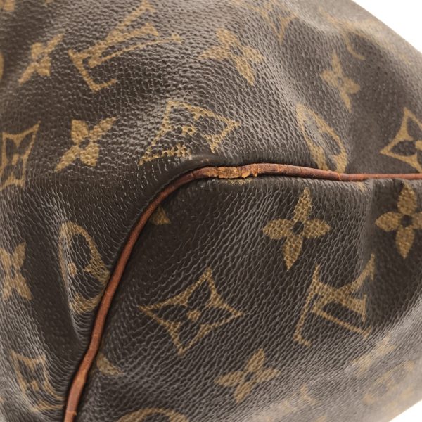 37884219 5 Louis Vuitton Speedy Monogram Canvas Handbag Brown