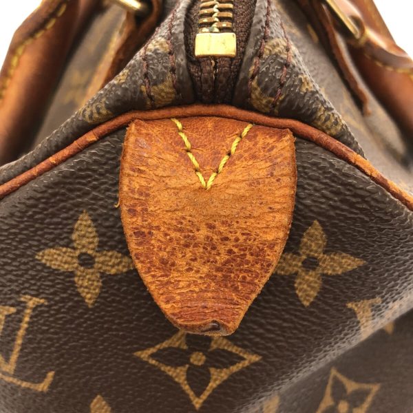 37884219 7 Louis Vuitton Speedy Monogram Canvas Handbag Brown