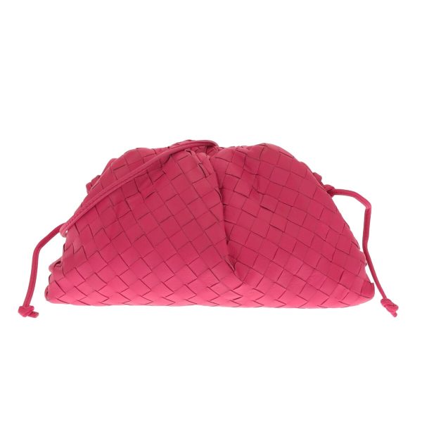 37884237 1 Bottega Veneta The Pouch Shoulder Bag Pink Leather