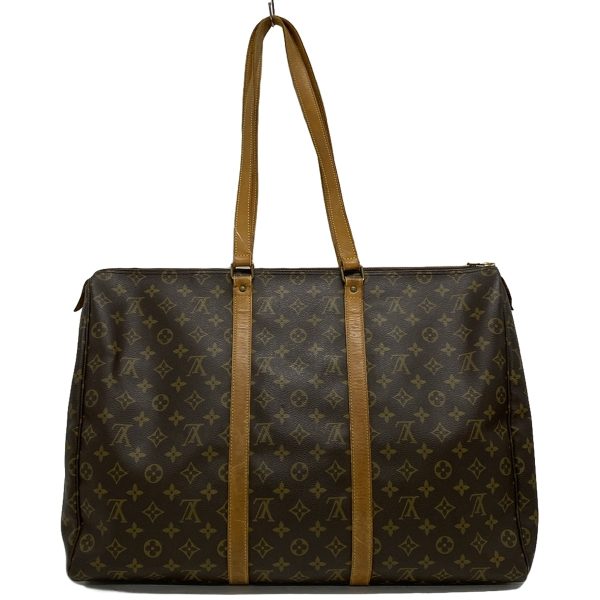 37884490 3 Louis Vuitton Flannery Monogram Canvas Boston Bag Brown