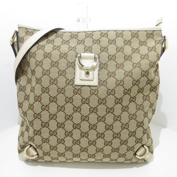 37885469 1 Gucci Gg Pattern Abby Jacquard Shoulder Bag Beige